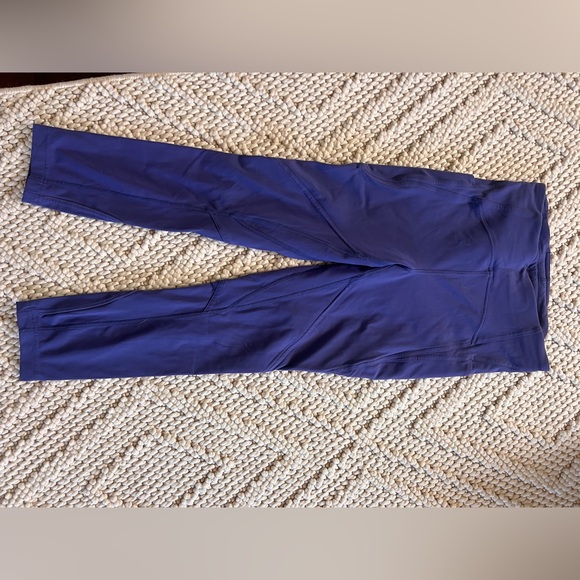 Lulu lemon 23” leggings. Kind of periwinkle/indigo color - Picture 1 of 2
